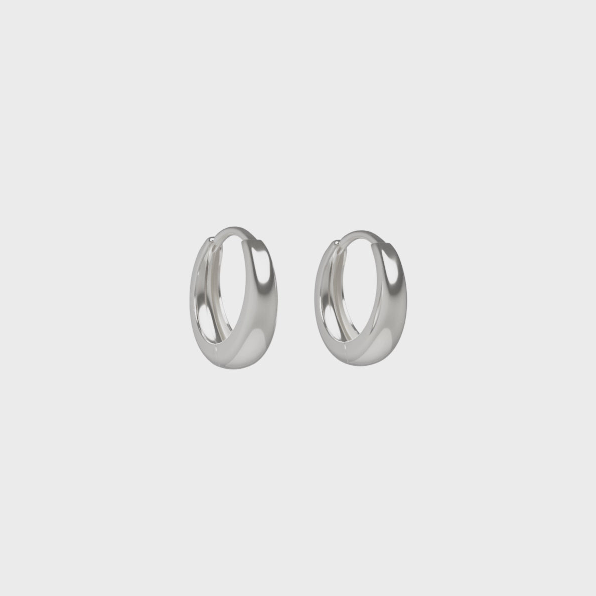 Positano Mini Hoops - Silver