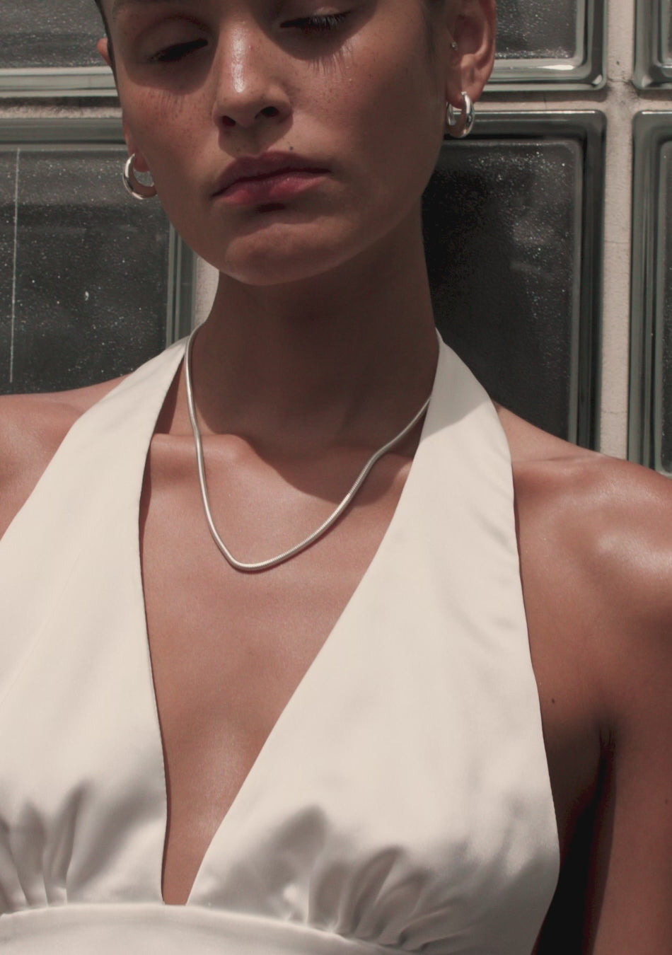 Positano Large Hoops - Silver