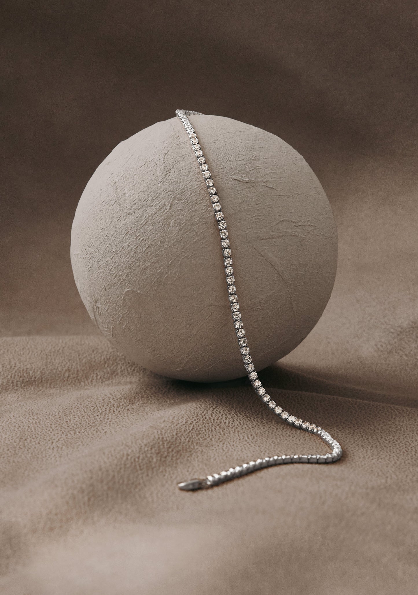 Aspen Tennis Necklace - Silver
