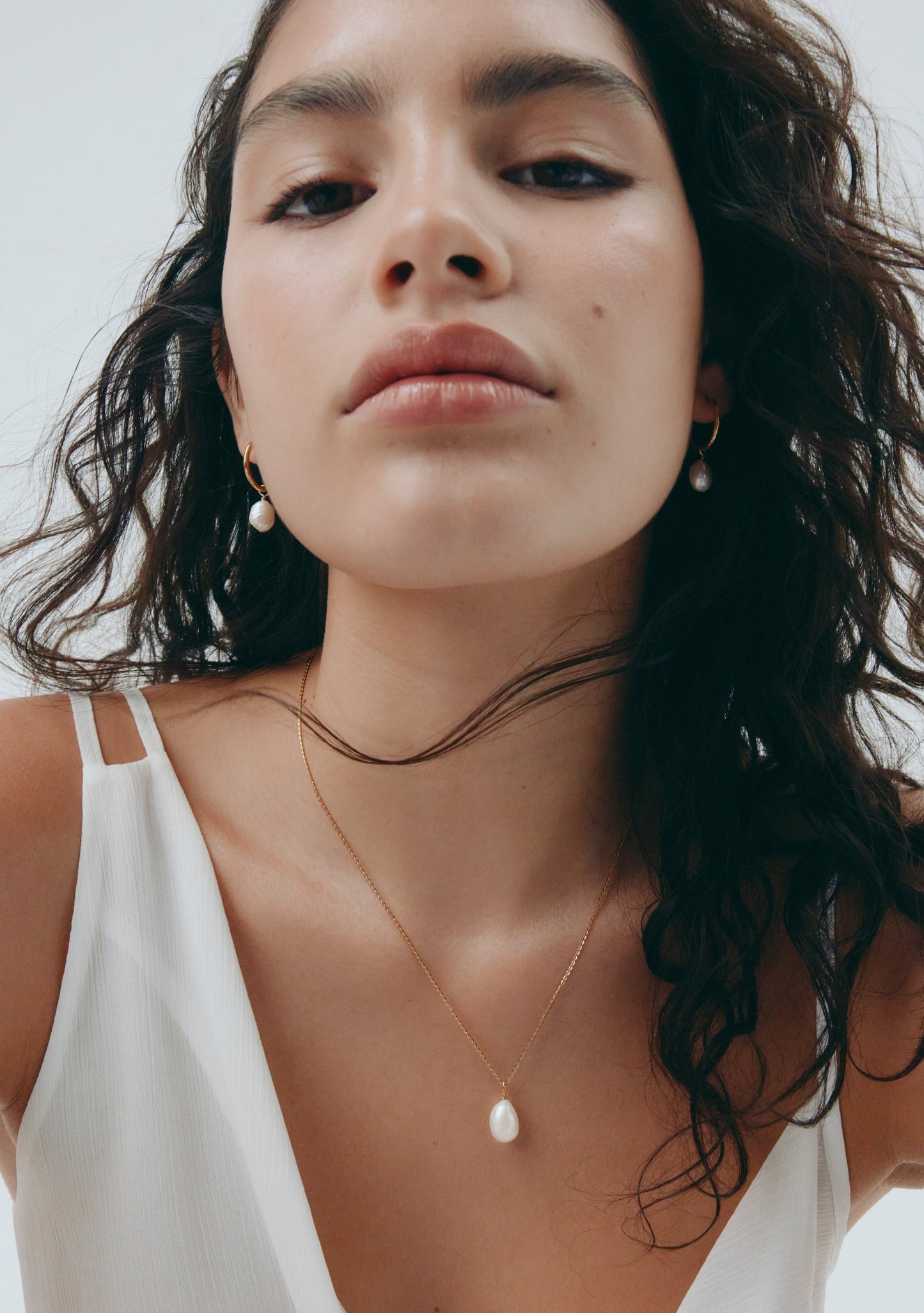Keshi Pearl Necklace - Gold