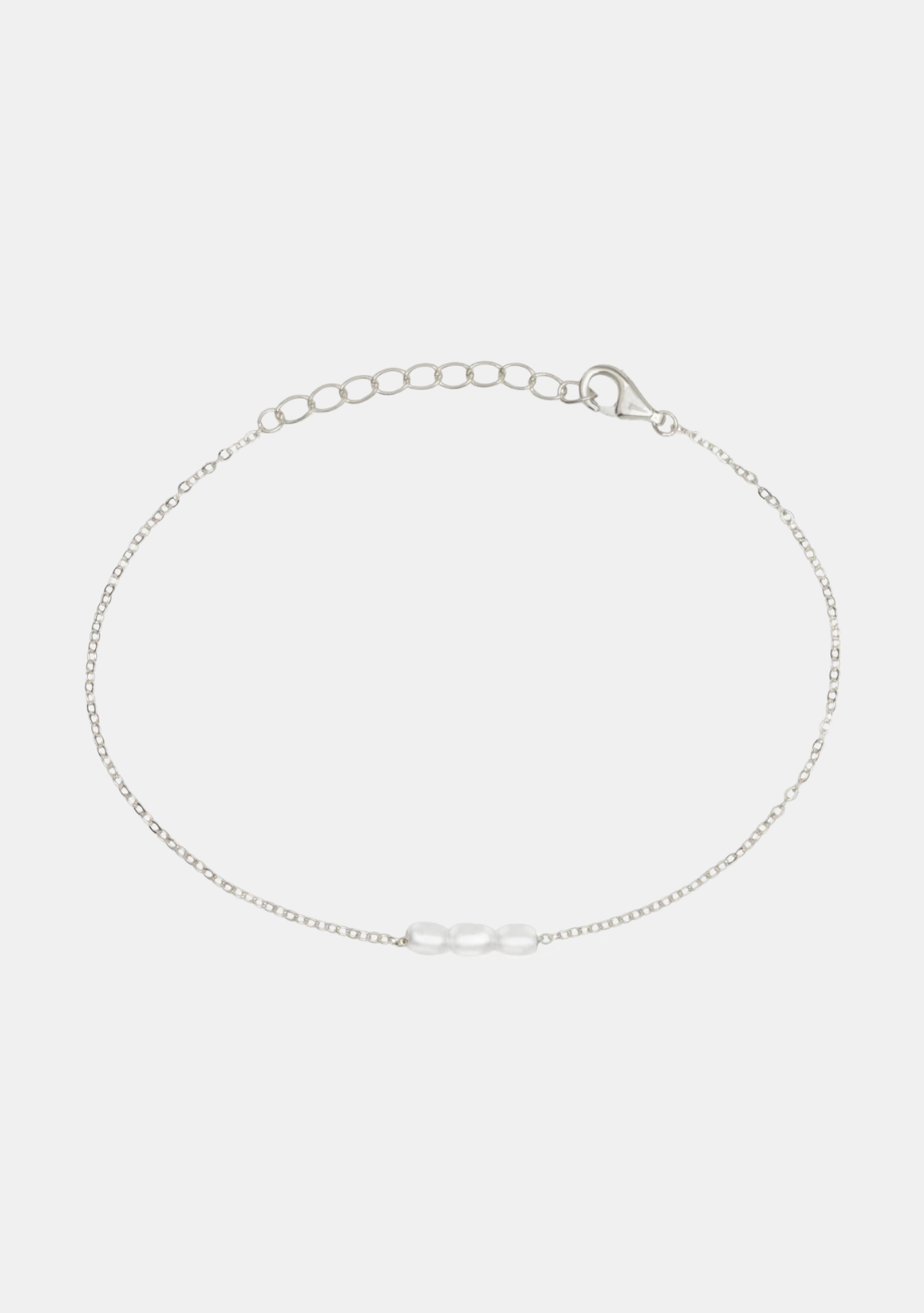 Mini Pearl Bracelet - Silver