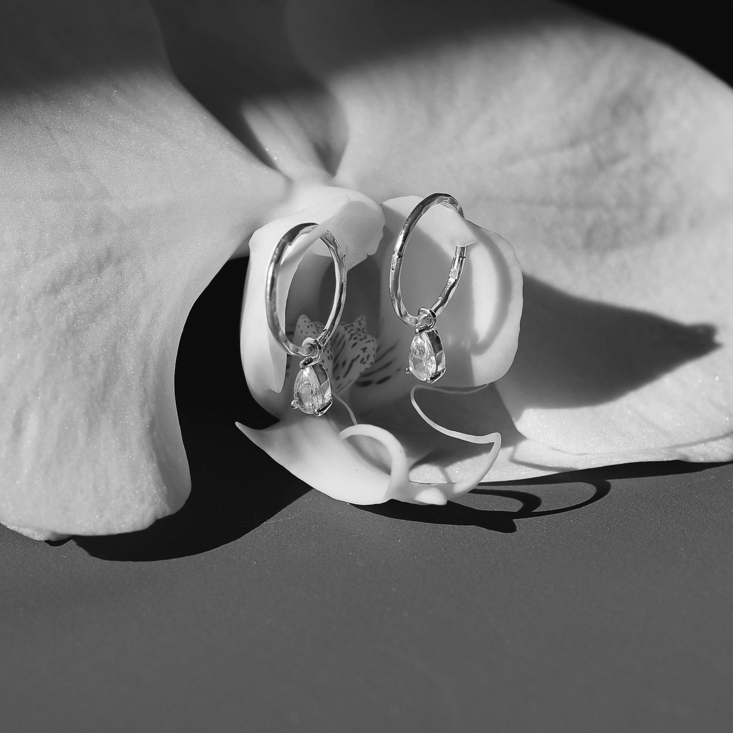 Valentine Mini Hoops - Silver