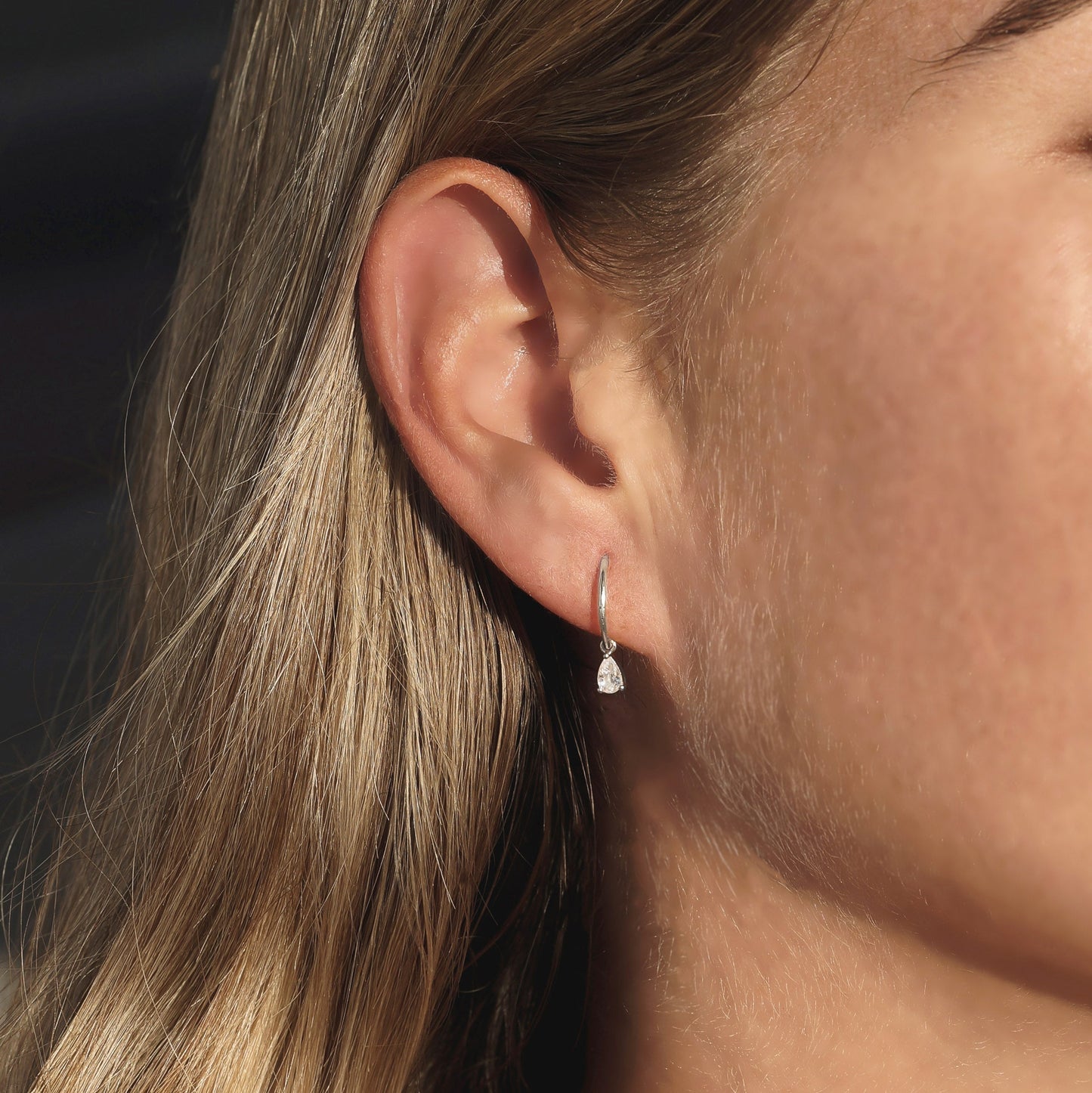 Valentine Mini Hoops - Silver